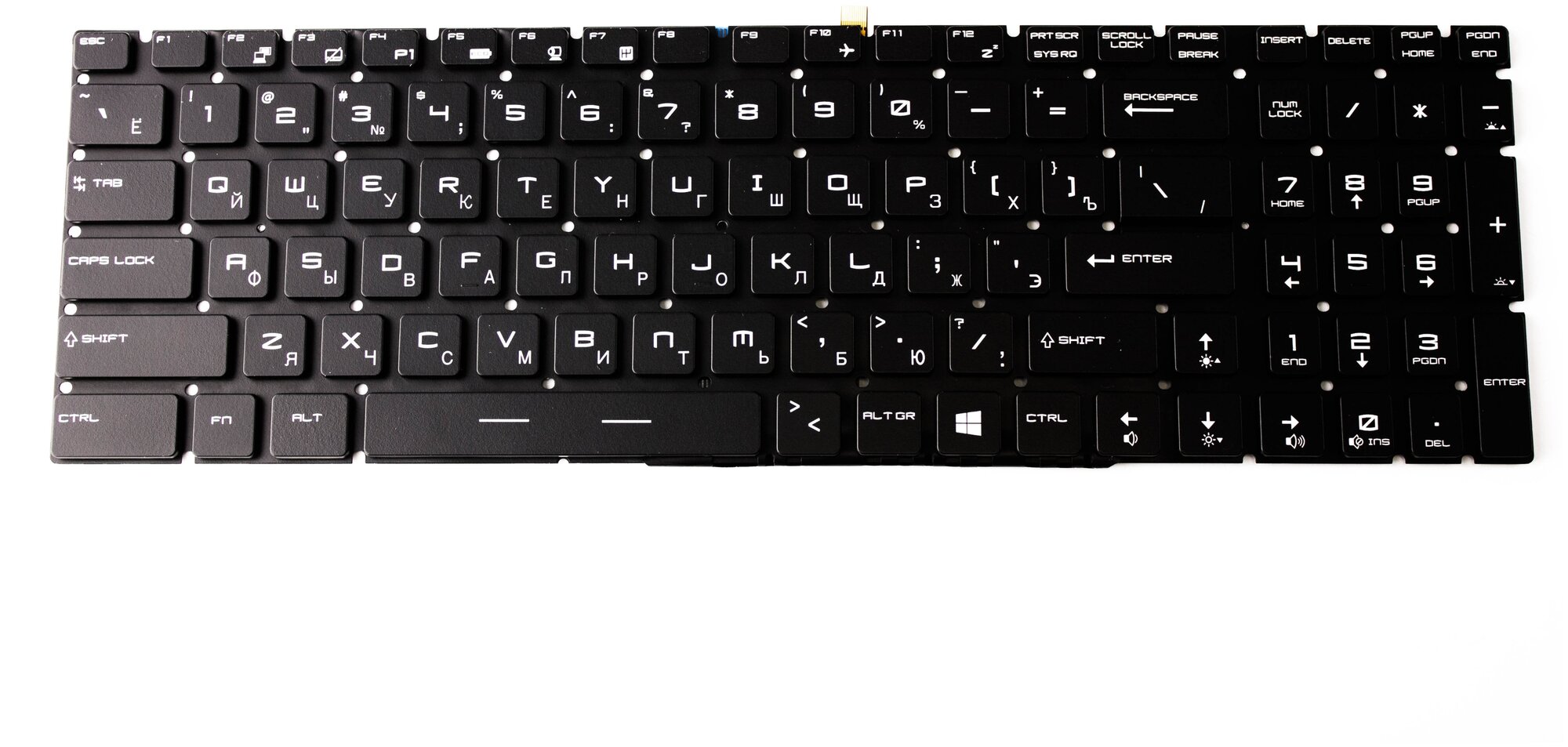 Клавиатура для MSI GE62 GE72 с подсветкой p/n: V143422GK1, S1N-3ERU2U1-SA0