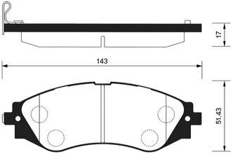 Дисковые тормозные колодки передние SANGSIN BRAKE SP1102 для Chevrolet, Daewoo, Opel, ЗАЗ (4 шт.)