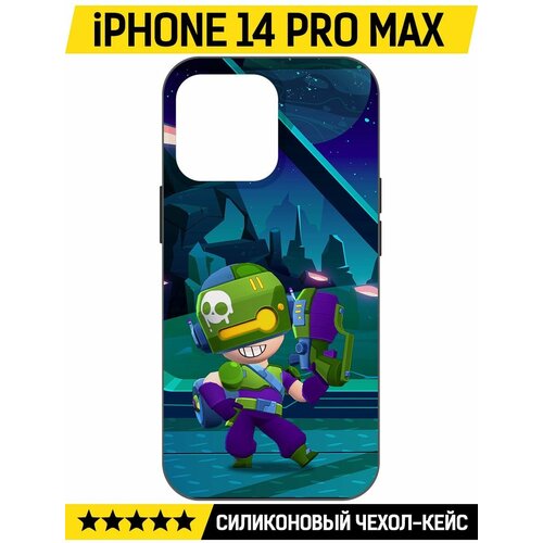 Чехол-накладка Krutoff Soft Case Brawl Stars - Контрабандистка Пенни для iPhone 14 Pro Max черный чехол накладка krutoff soft case brawl stars контрабандистка пенни для iphone 15 pro max черный