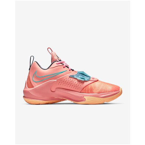 фото Кроссовки nike zoom freak 3 размер 9, crimson bliss/dynamic turquoise/melon tint/thunder blue