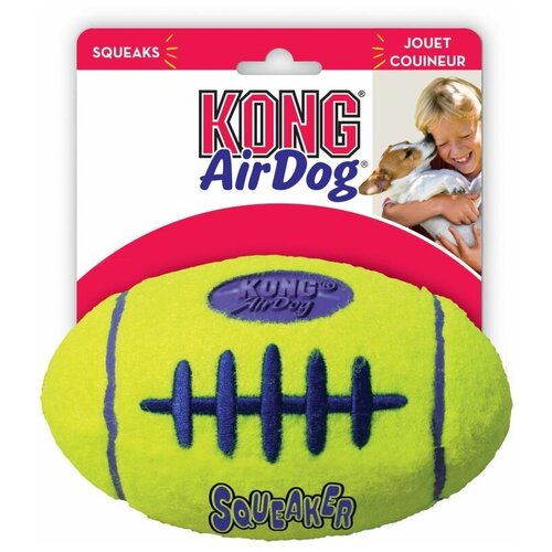 Игрушка для собак KONG AirDog Squeaker Регби большая 19 см