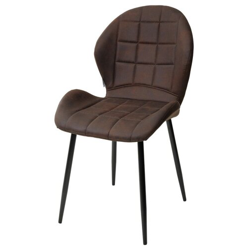 Стул FLOWER COWBOY-#800 темно-коричневый, ткань микрофибра М-City