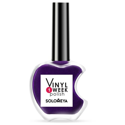 Solomeya Лак для ногтей One Week Vinyl Polish, 13 мл, Candy Apple №15