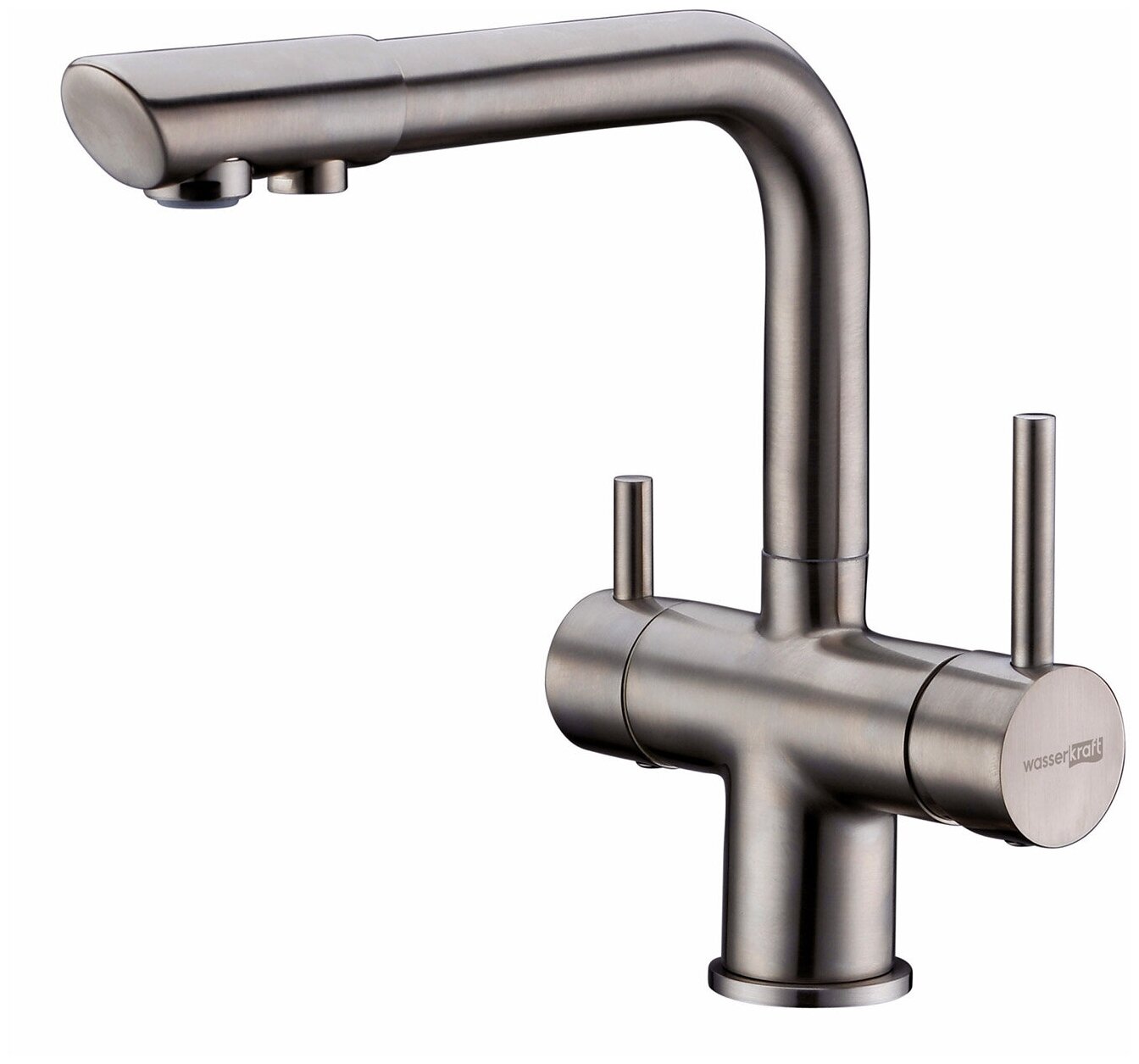 Смеситель для кухни под фильтр WasserKRAFT A8027 Матовый хром