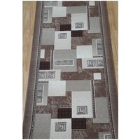 Ковровая дорожка на войлоке, Витебские ковры, с печатным рисунком, 1286_93, кофейная, 1.2*3 м