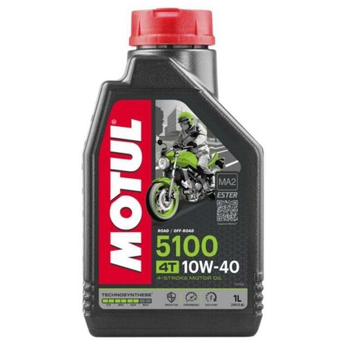 фото Масло мотор. 4т motul 5100 4t 10w40 полу. 1л (мото)