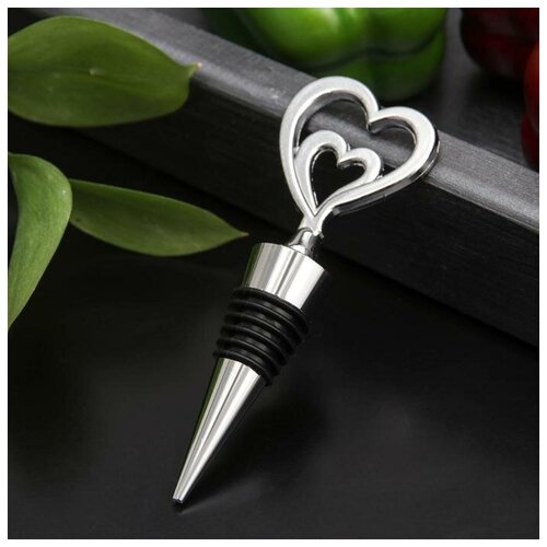 Пробка для бутылки Двойное сердце 105 см 386₽