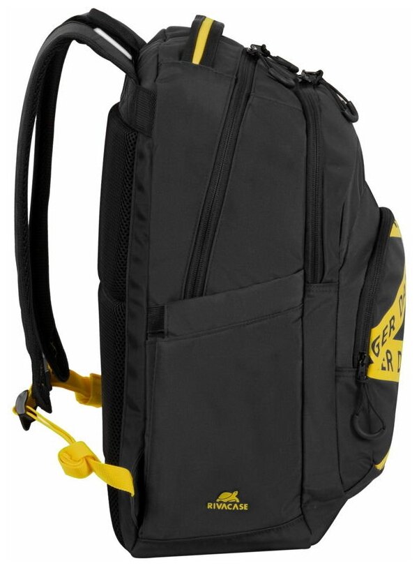 Вместительный водоотталкивающий городской рюкзак 30л RIVACASE 5461 black с отделением для ноутбука до 156" черный