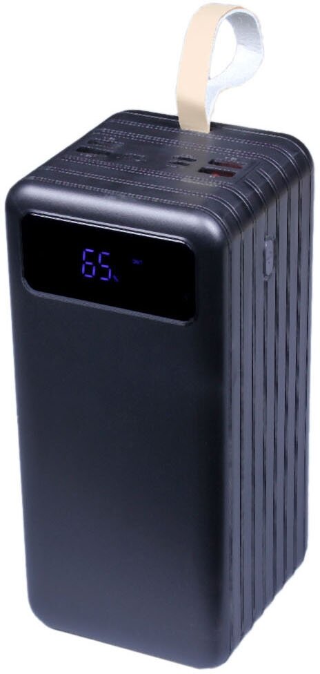 Внешний аккумулятор power bank с фонариком, емкость 80000 Mah (Черный / Black, PB_Mega_80K)