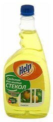 Средство для мытья стекол HELP Лимон 0,75 л без распылителя 1-0384
