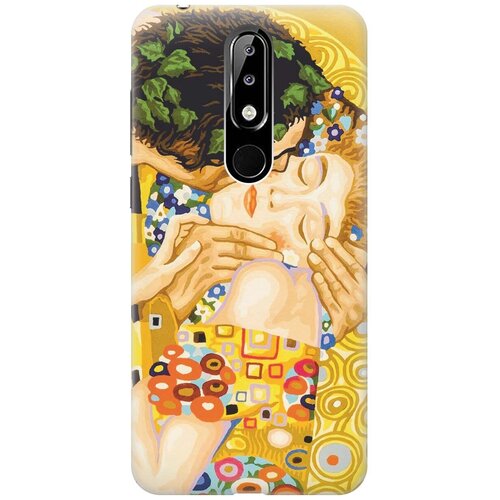 фото Gosso ультратонкий силиконовый чехол-накладка для nokia 5.1 plus / x5 (2018) с принтом "поцелуй"