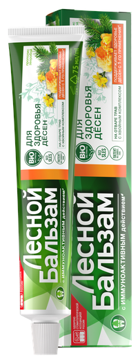 Unilever (Юнилевер) Зубная паста Лесной Бальзам на отваре трав с прополисом для здоровья десен 75 мл