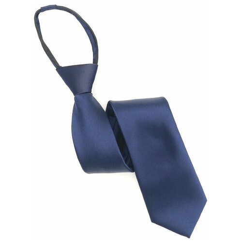 Галстук GENTLETEAM регат на молнии, синий однотонный