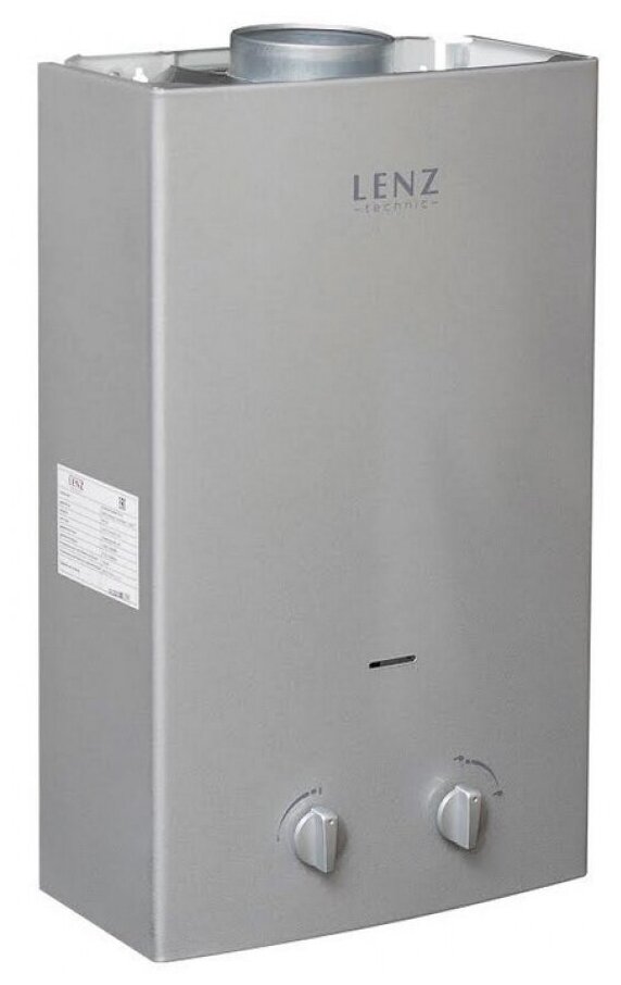 Газовый проточный водонагреватель LENZ TECHNIC 10L SILVER