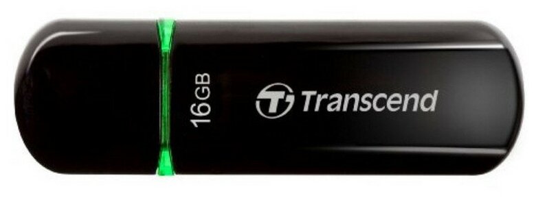 Флеш-память Transcend JetFlash 600, 16Gb, USB 2.0, чер, TS16GJF600