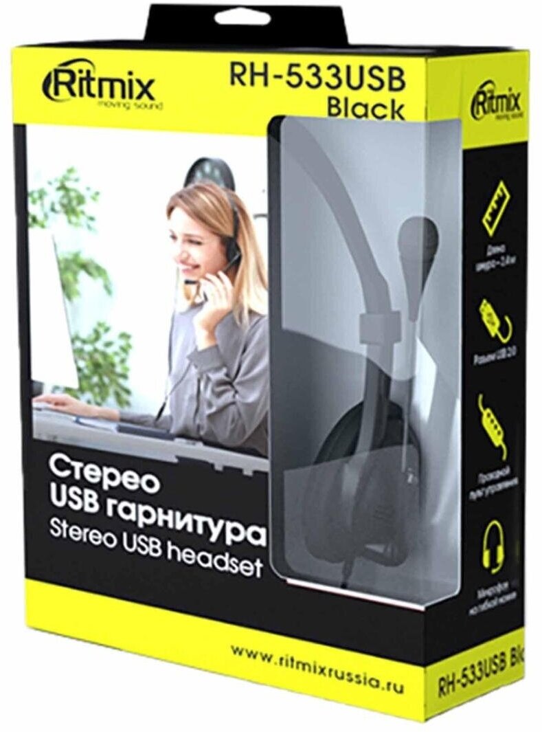 Наушники Ritmix RH-533USB Silver - фото №9
