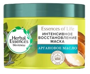 Herbal Essences Essences of Life Mаска для волос Интенсивное восстановление, 450 г, 450 мл, банка