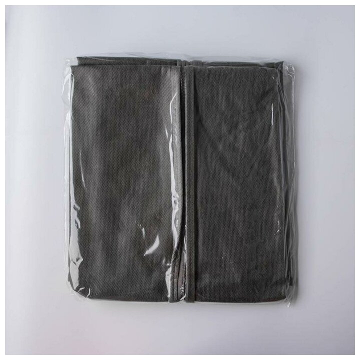 Чехол для одежды 60×100 см, спанбонд, цвет серый - фотография № 7