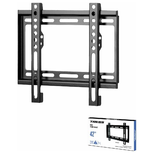 Кронштейн для телевизора на стену фиксированный с диагональю 23-42 TRESS WM 2022F, черный