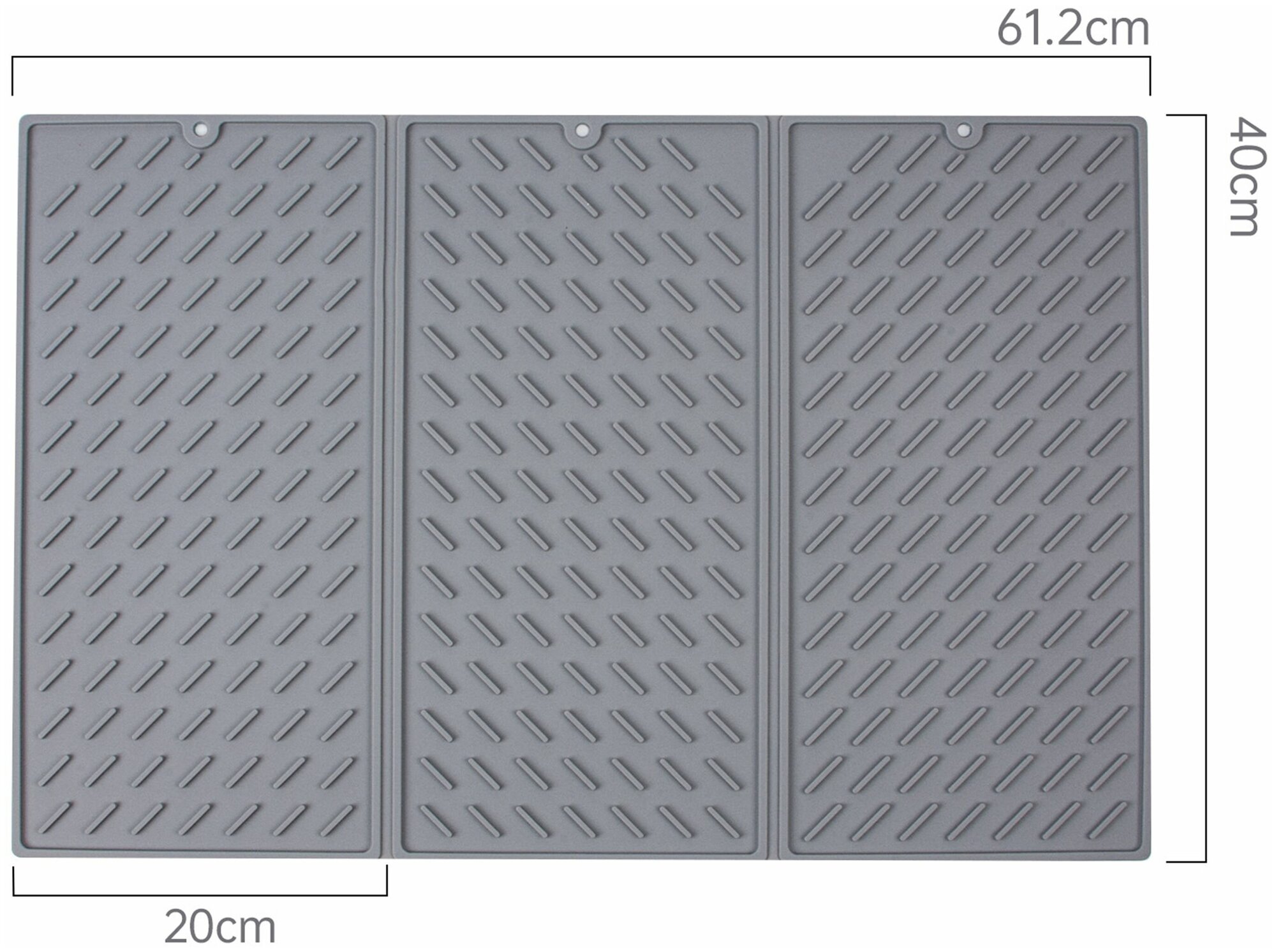 IBRICO/Силиконовый складной коврик для сушки посуды и столовый приборов 62х40 см - фотография № 4