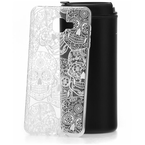 фото Чехол на samsung galaxy a7 (2016) a710 kruche print skull white1 кruче