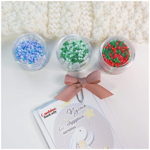 Схема плетения кольца, 3 баночки японского бисера MIYUKI Delica 11/0 по 5 гр. в каждой