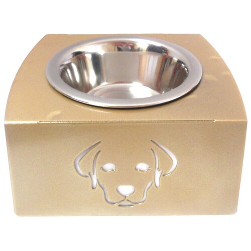 MasterGroom Кормушка напольная металлическая (0.35л), h9см, Mastergroom DZ10171