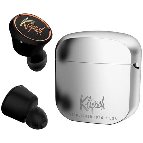 Наушники беспроводные Klipsch T5 II True Wireless Bluetooth 50 серебристого цвета с режимом прозрачности 1969500₽