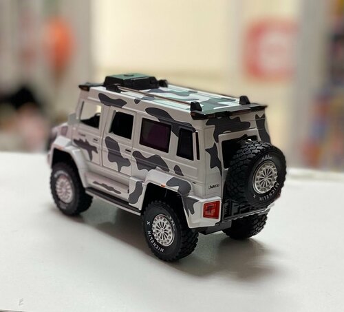 Машинка металлическая игрушка 1:24 Mercedes-Benz Unimog U 5000 20,5 см