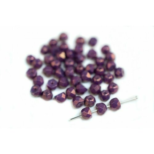 Бусины Hill beads 6мм, отверстие 0,5мм, цвет 03000/15726 белый мел, Vega, 722-015, 10г (около 48шт)