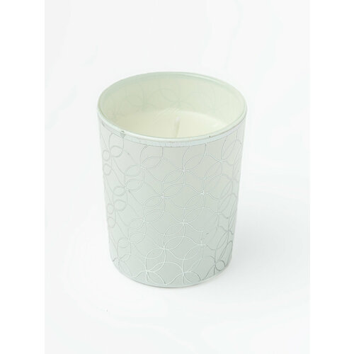 Свеча Dunglass Floox, 5,5х5,5х6,5 см, цвет белый, вес 65 гр, в стеклянном стакане