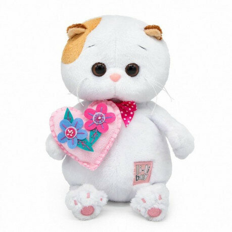 Budi Basa Мягкая игрушка Кошечка Ли-Ли с сердцем, 24 см - фото №6