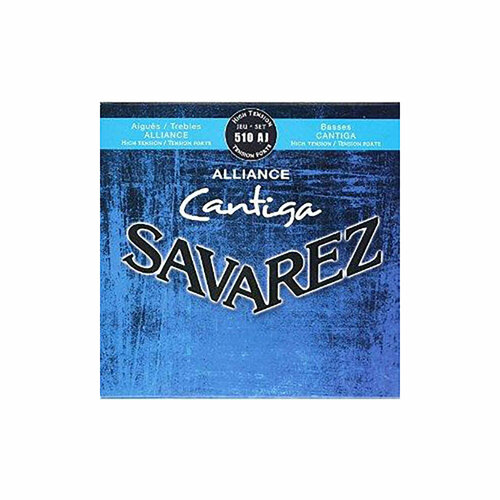 savarez 510mj creation cantiga blue high tension струны для классической гитары Струны для классической гитары Savarez Alliance Cantiga 510 AJ High (6 шт)