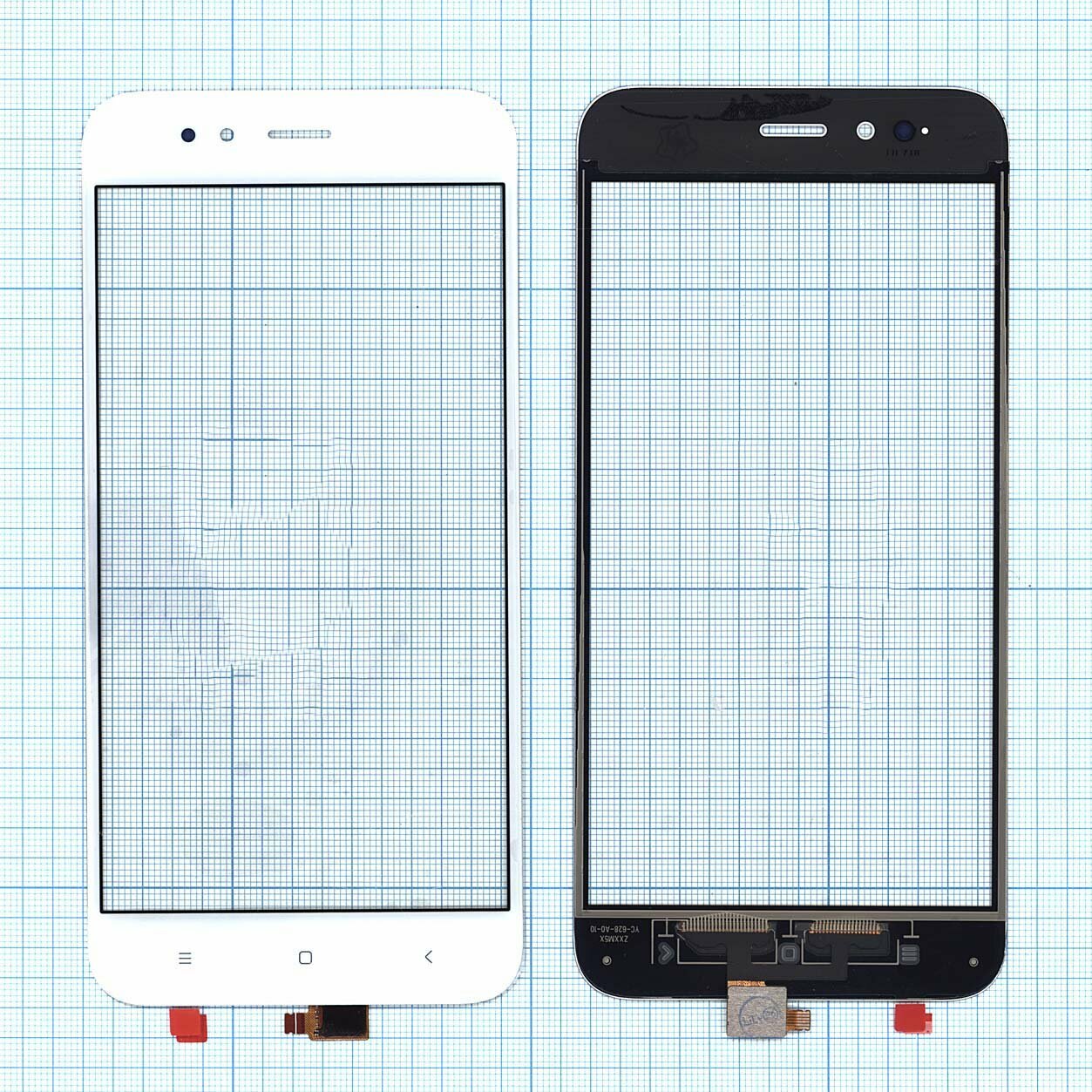 Сенсорное стекло (тачскрин) для Xiaomi Mi A1 / Mi 5X белое