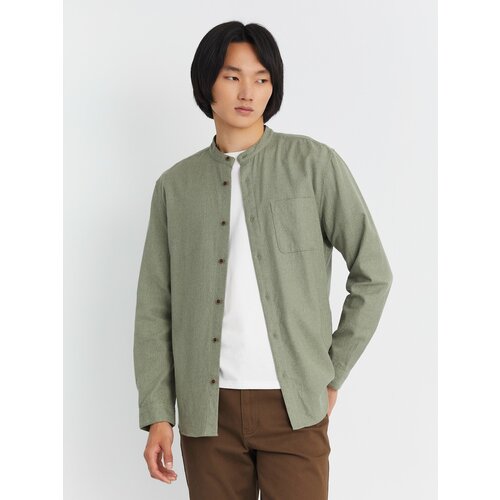 фото Рубашка zolla, размер s, зеленый