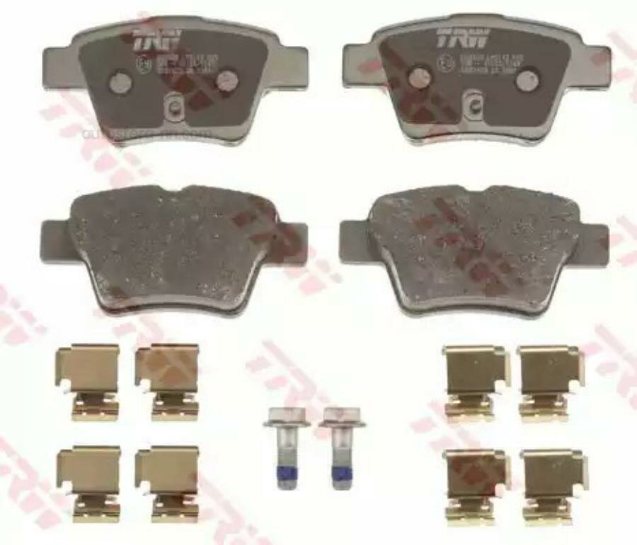 TRW GDB1620 TRW GDB1620 Колодки тормозные CITROEN C4 04-/PEUGEOT 207 06-/307 00- задние торм. сист. BOSCH