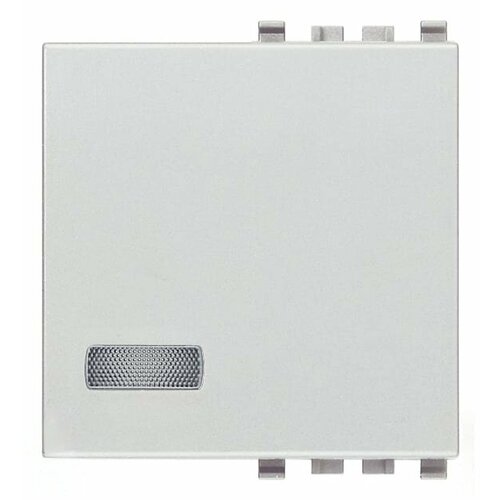 Клавиша Vimar на 2 модуля с диффузором , серебро матовое, 20027