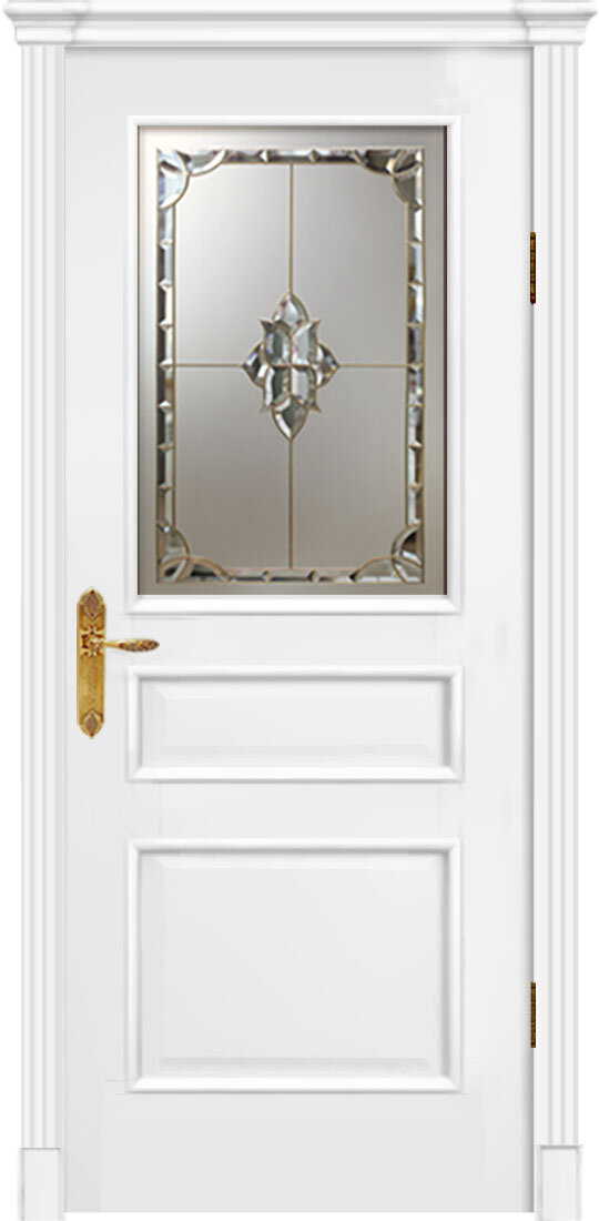 фото Дариано Межкомнатная дверь Дариано Чикаго витраж Сириус эмаль