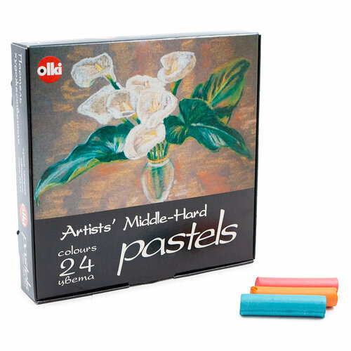 фото 0526 пастель художественная, 24 цвета, middle hard olki