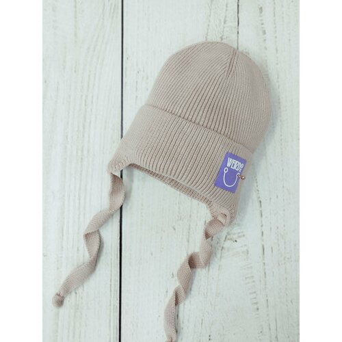 фото Шапка мой ангелок, размер 46-48, бежевый
