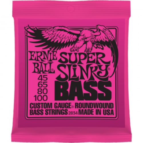 Ernie Ball 45-100 Super Slinky Bass 2834 струны для бас гитары ernie ball 2834