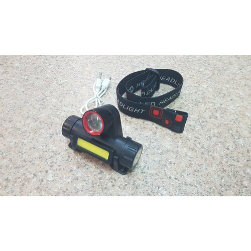 фото Фонарь налобный nicedevice nd-2100 встроеннный аккумулятор, zoom