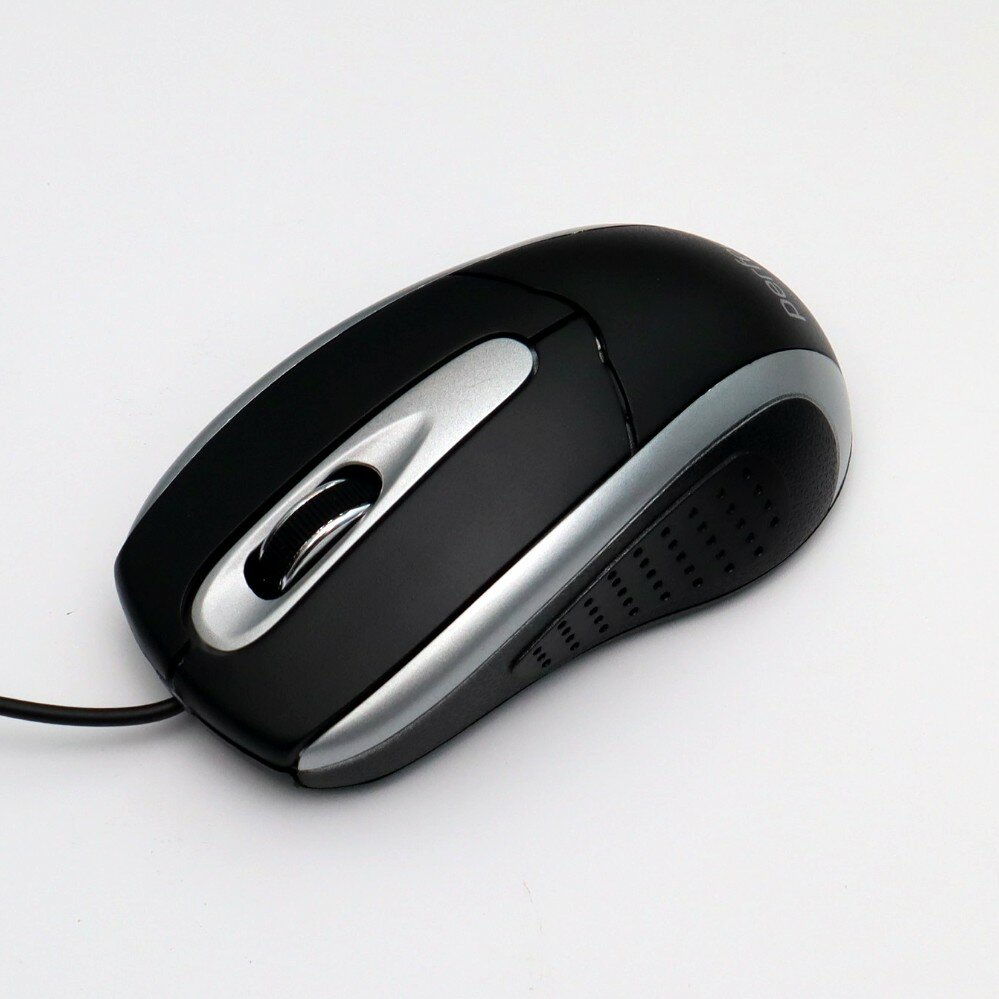 Мышь Perfeo Tour USB, черно-серебристый