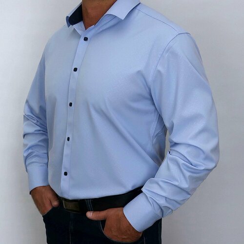 фото Рубашка , размер 3xl, голубой westtiger