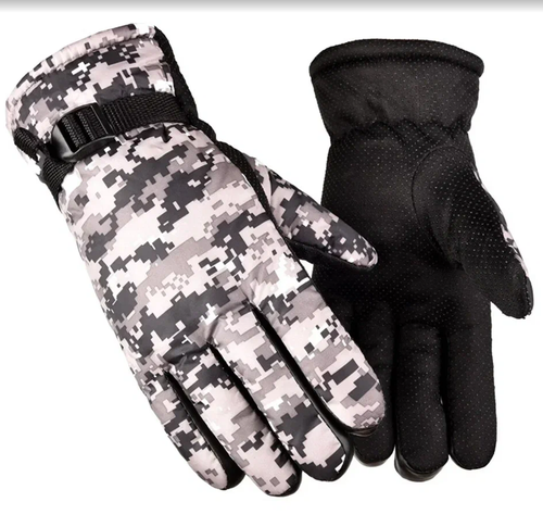 Перчатки П02, мужские, зимние, пиксельные, размер универсальный, серый