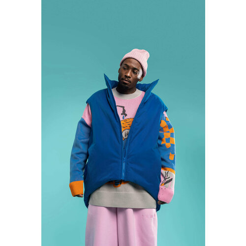 фото Жилет znwr, размер s, синий