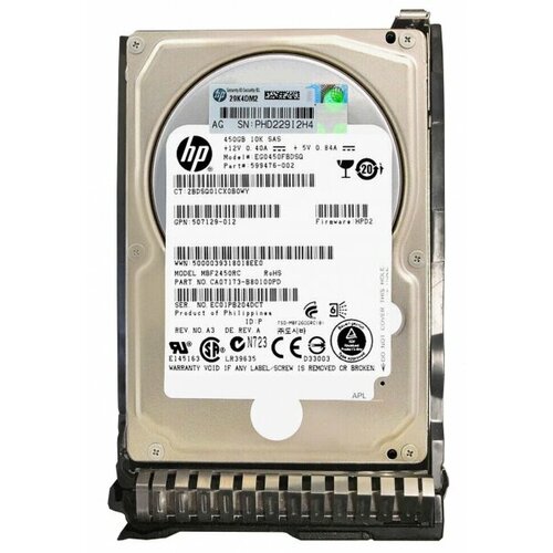 Жесткий диск HP CA07173-B80100PD 450Gb 10000 SAS 25 HDD 18245₽