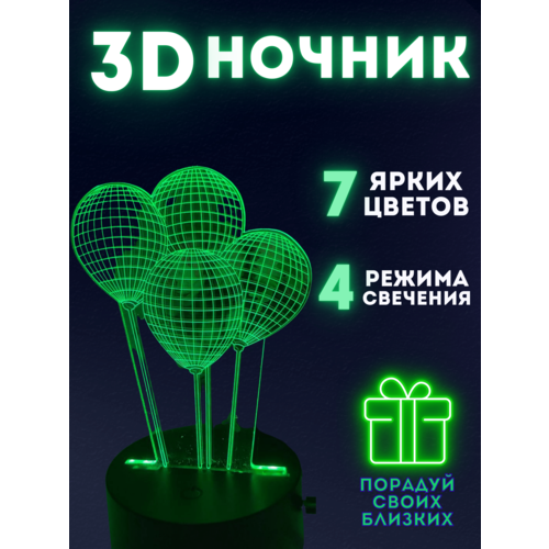 Светильник 3D Ночник светильник 3D USB. Светильник 3D Шарики