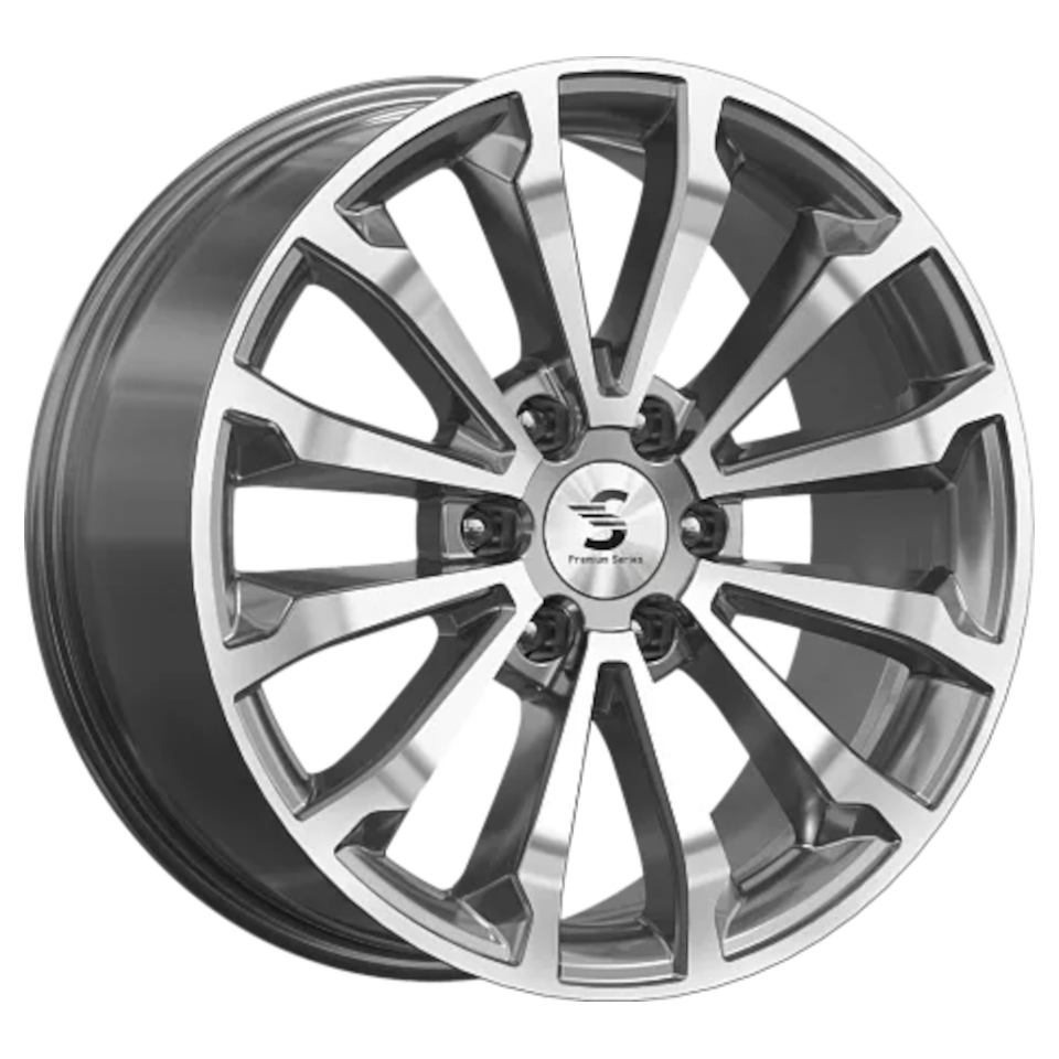 фото Литой диск КиК КР006 (TANK 500) 8.5x20/6*139.7 D100.1 ET33 Diamond gloss graphite