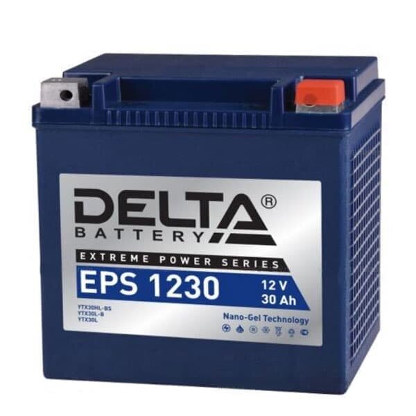 АКБ Мото 12 В 30 А/ч о.п. Delta EPS ток 450 166 х 130х 175 DELTA AVTO EPS1230 | цена за 1 шт